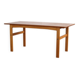 Table basse en teck et chêne, Suède années 1960