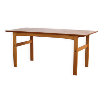 Table basse en teck et chêne, Suède années 1960