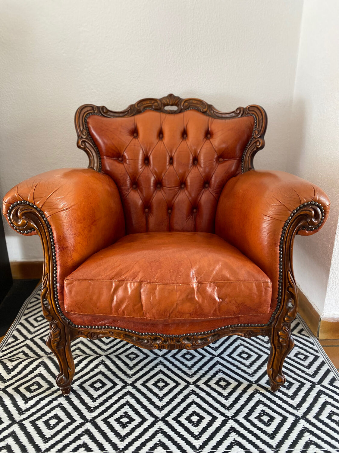 Chesterfield baroque armchairs