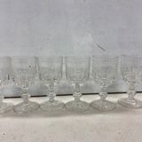 Set of 6 digestive glasses