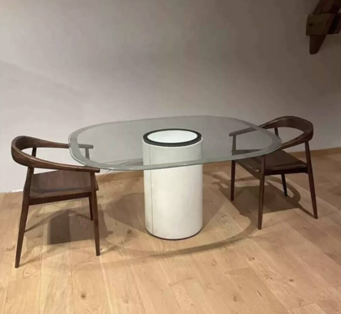 Vintage “Alto” dining table, Tobia Scarpa B&B Italia 1973