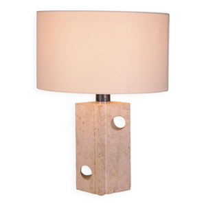 Lampe en travertin attribué - fratelli