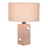 Travertine lamp attributed to Fratelli Manelli 1970's