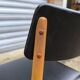 Scandinavian chair in teak and skai 1960