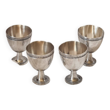 Silver-plated egg cups