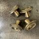 set of 4 antique solid brass handles
