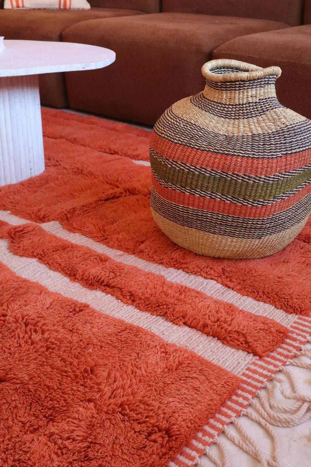 Tapis berbère traditionnel fait main