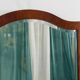Early Biedermeier Large Antique Pearwood Shield Wall Mirror, Vienna, 1820s