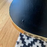 Red Edition brass and green marble lounge table