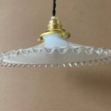 Antique opaline pendant light