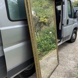 Golden mirror XIXth, 186x106 cm