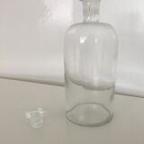 Clear glass pharmacy bottle