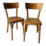 Set of 2 vintage Baumann bistro chairs