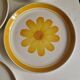 Set of 10 Flat Plates Sarreguemines Model Roseline
