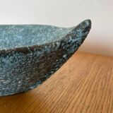 Blue ceramic with lava effect Signed MISSY ANNECY 1960-1980