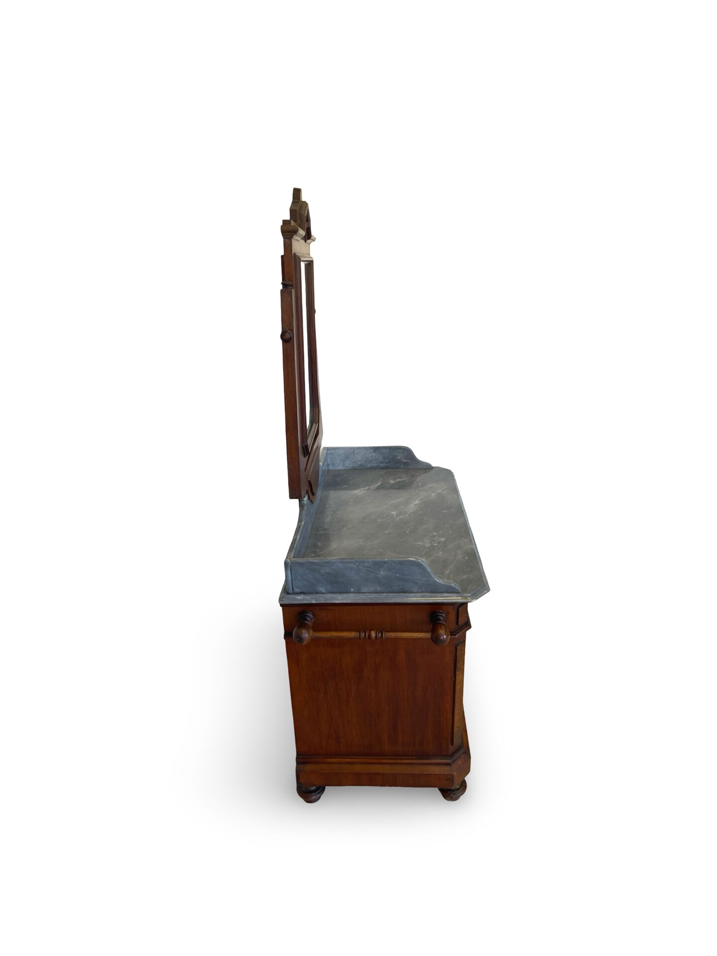 The antique walnut vanity , 19th century