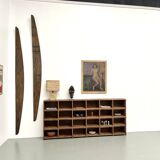 Meuble de métier ancien à 24 casiers