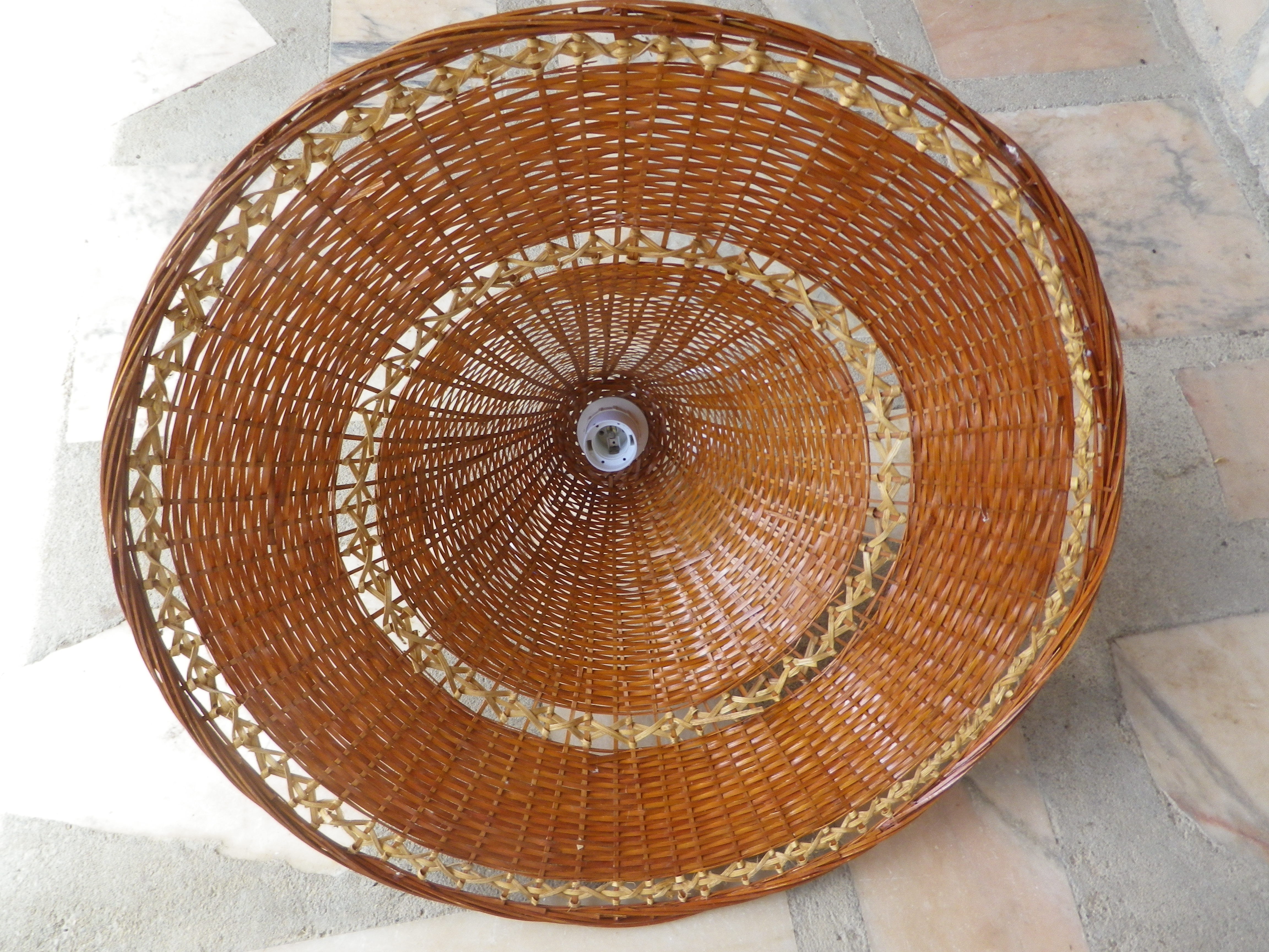Rattan chandelier