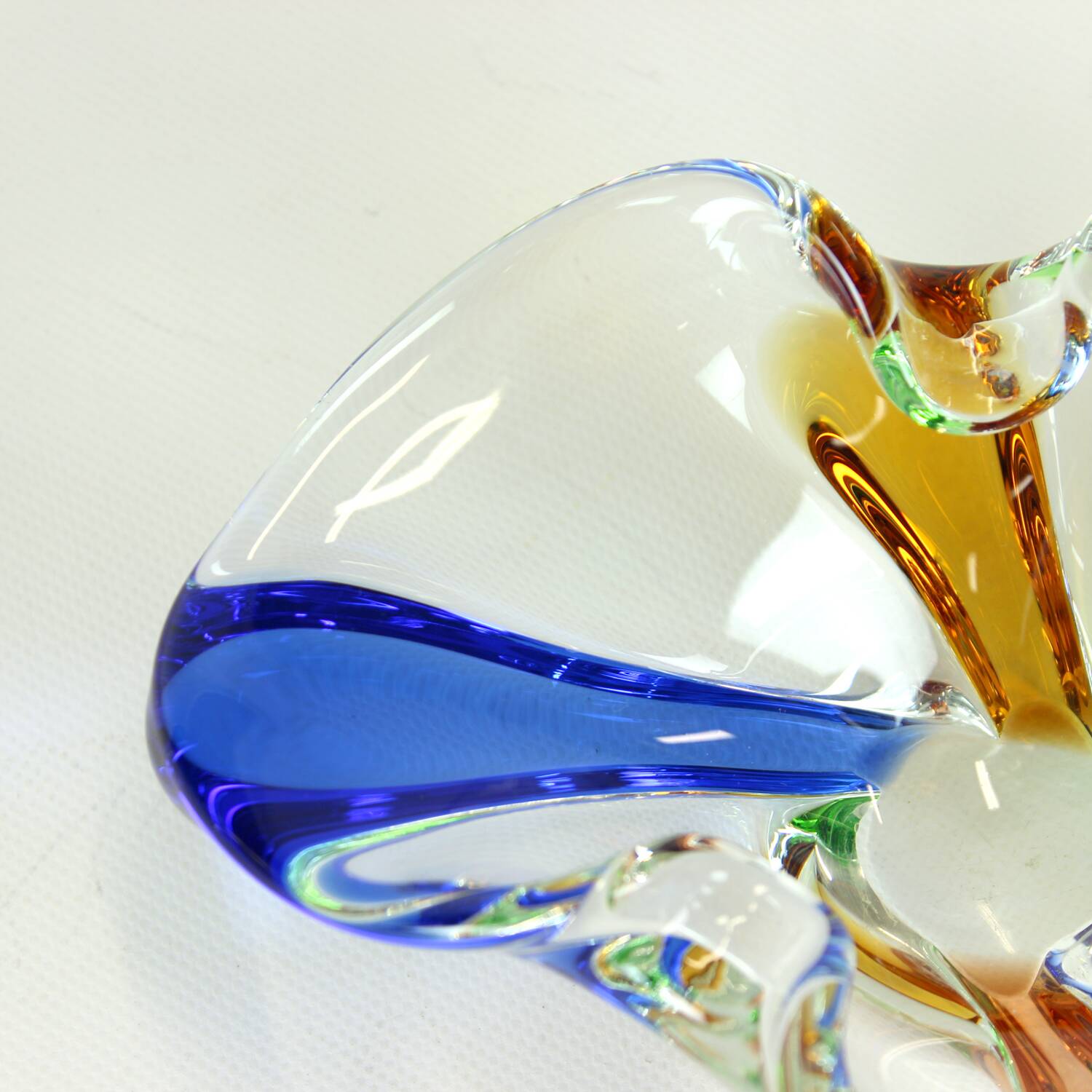 Design Art Rhapsody Collection glass bowl by Frantisek Zemek, Czechoslovakia 1960s