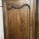 Pair of antique wardrobe doors and crosspiece