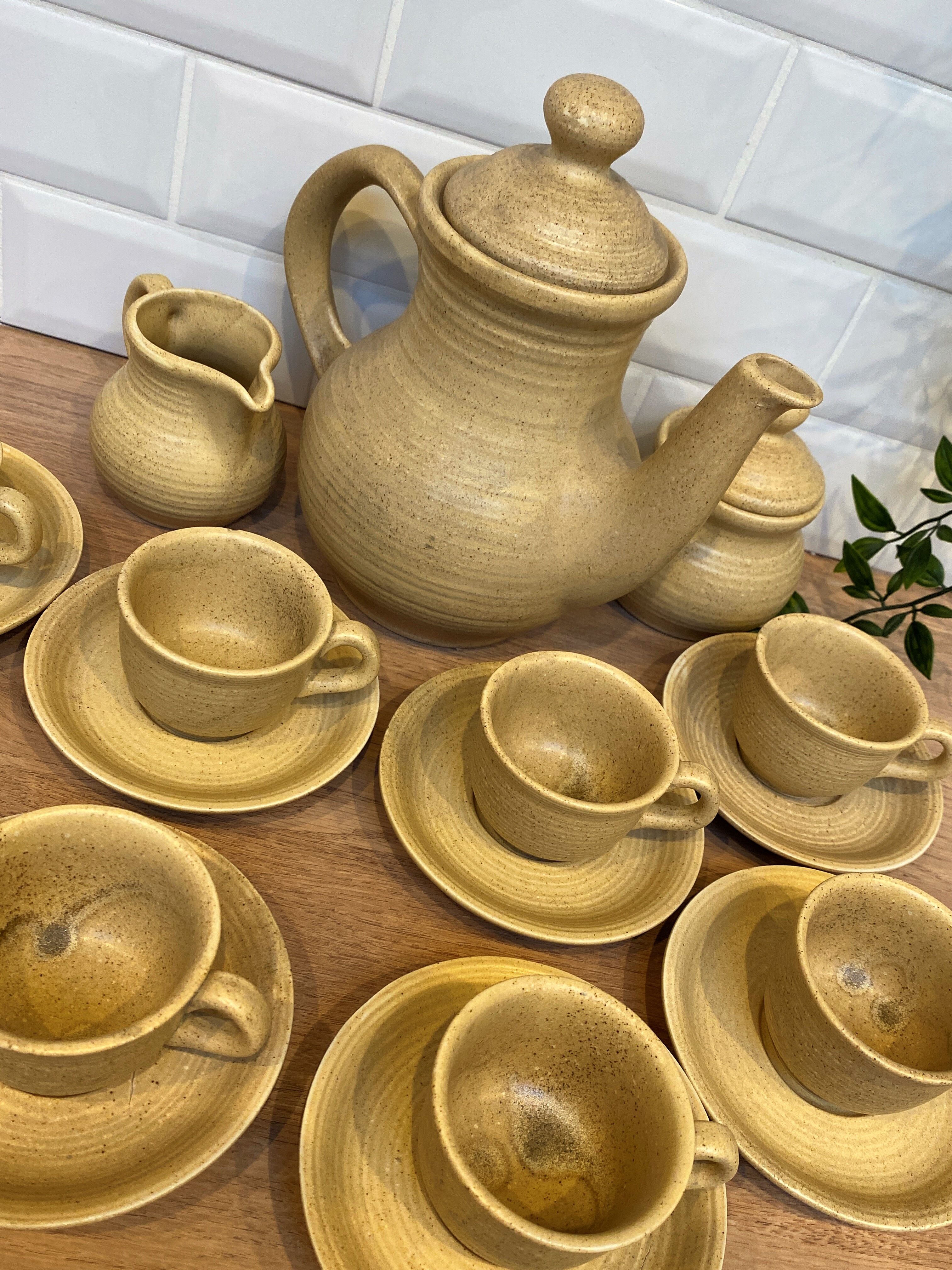 Stoneware coffee service