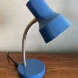 Articulated aluminum lamp of duck blue office