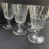 6 Baccarat Missouri red wine glasses - 20th century