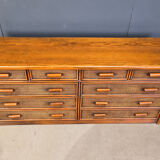 Vintage rattan and bamboo chest of drawers, 1970s