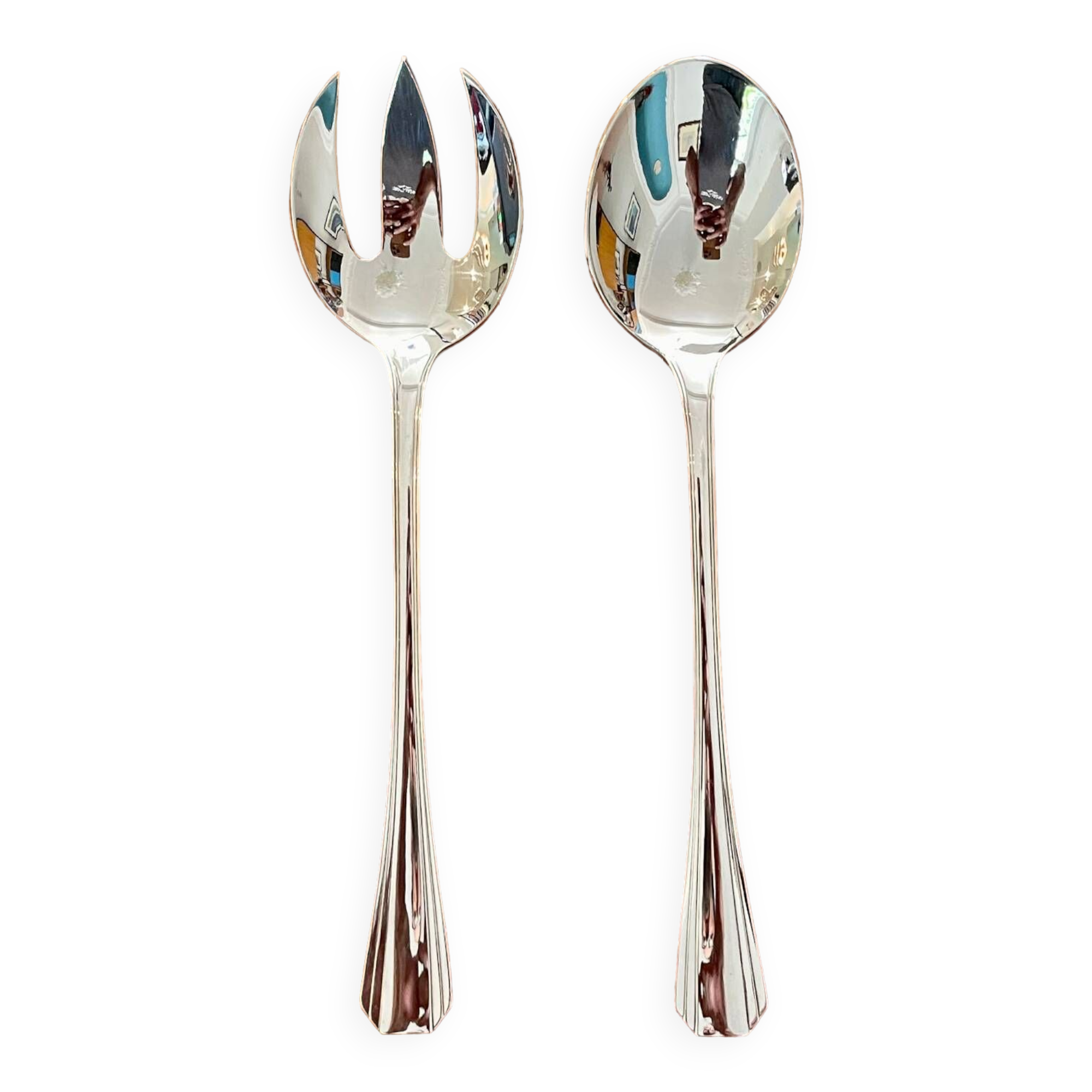 Christofle boréal, salad serving cutlery, very good condition