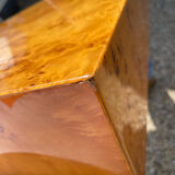 Set coffee table and its broussin cube bramble wood