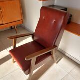 fauteuil bas, style scandinave