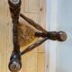 Tabouret tripode paillé des années 50
