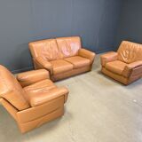 Vintage sofa set by Durlet, 1980s