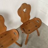 Oak mountain chalet chairs