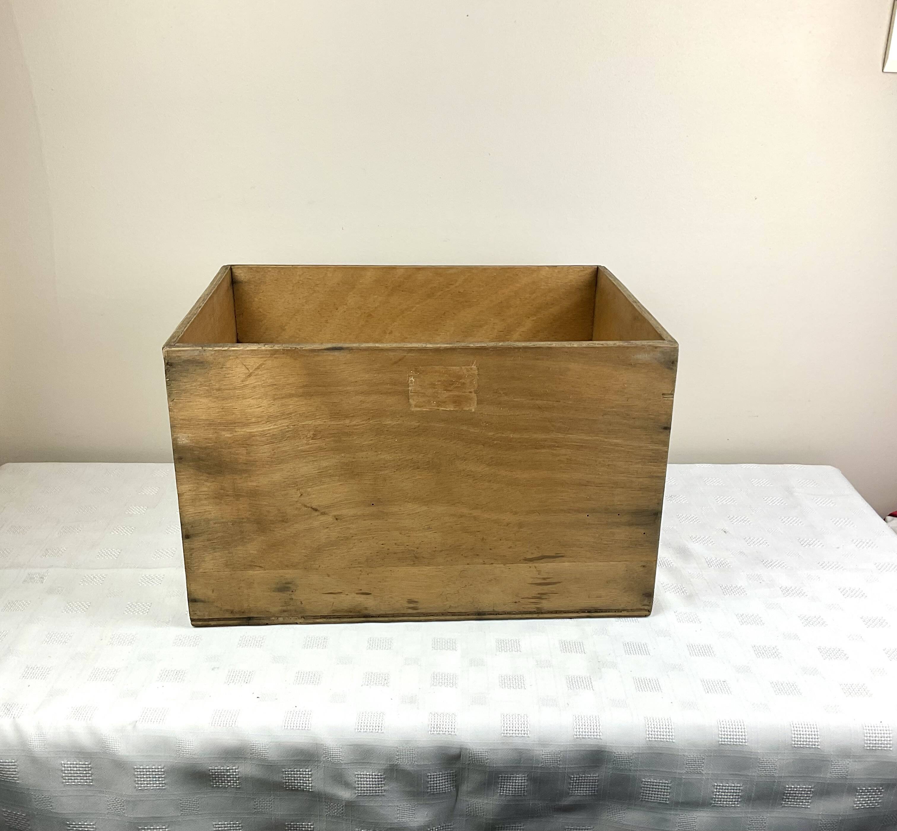 Old large wooden box