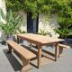 Table de ferme et ses 2 bancs