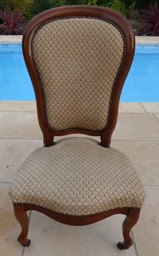 Antique chair with roulette wheel