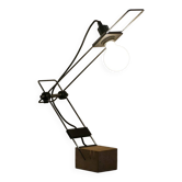 Brutalist lamp in travertine, Italy, 1970s