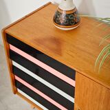 U 458 pink and grey sideboard by Jiri Jiroutek for Interier Praha 1960