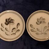 8 dessert plates of Sarreguemines, Jocelyne model