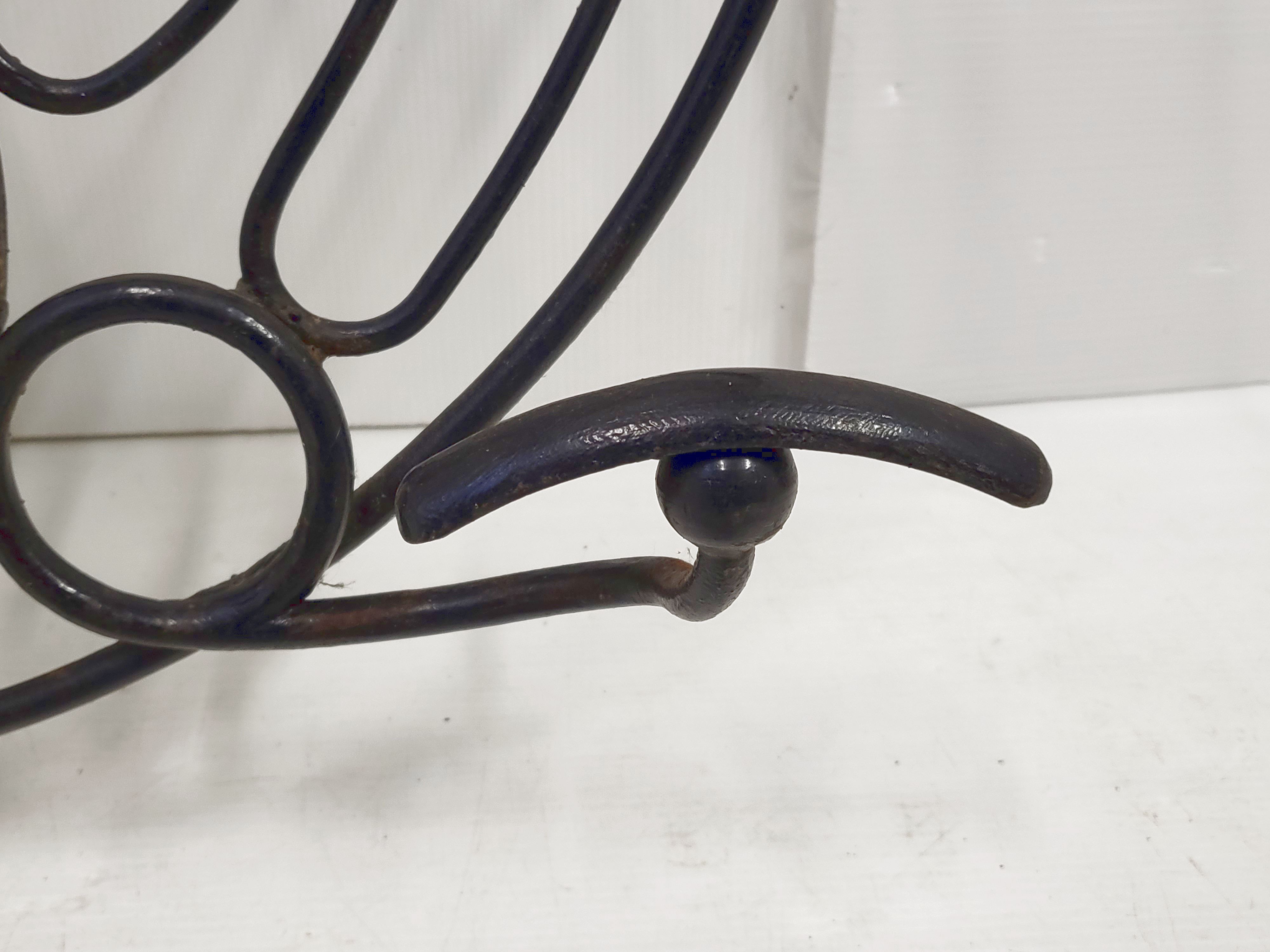 Vintage plant-bearing mirror in art nouveau style