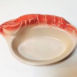 Vintage slip bowls in the shape of a crustacean