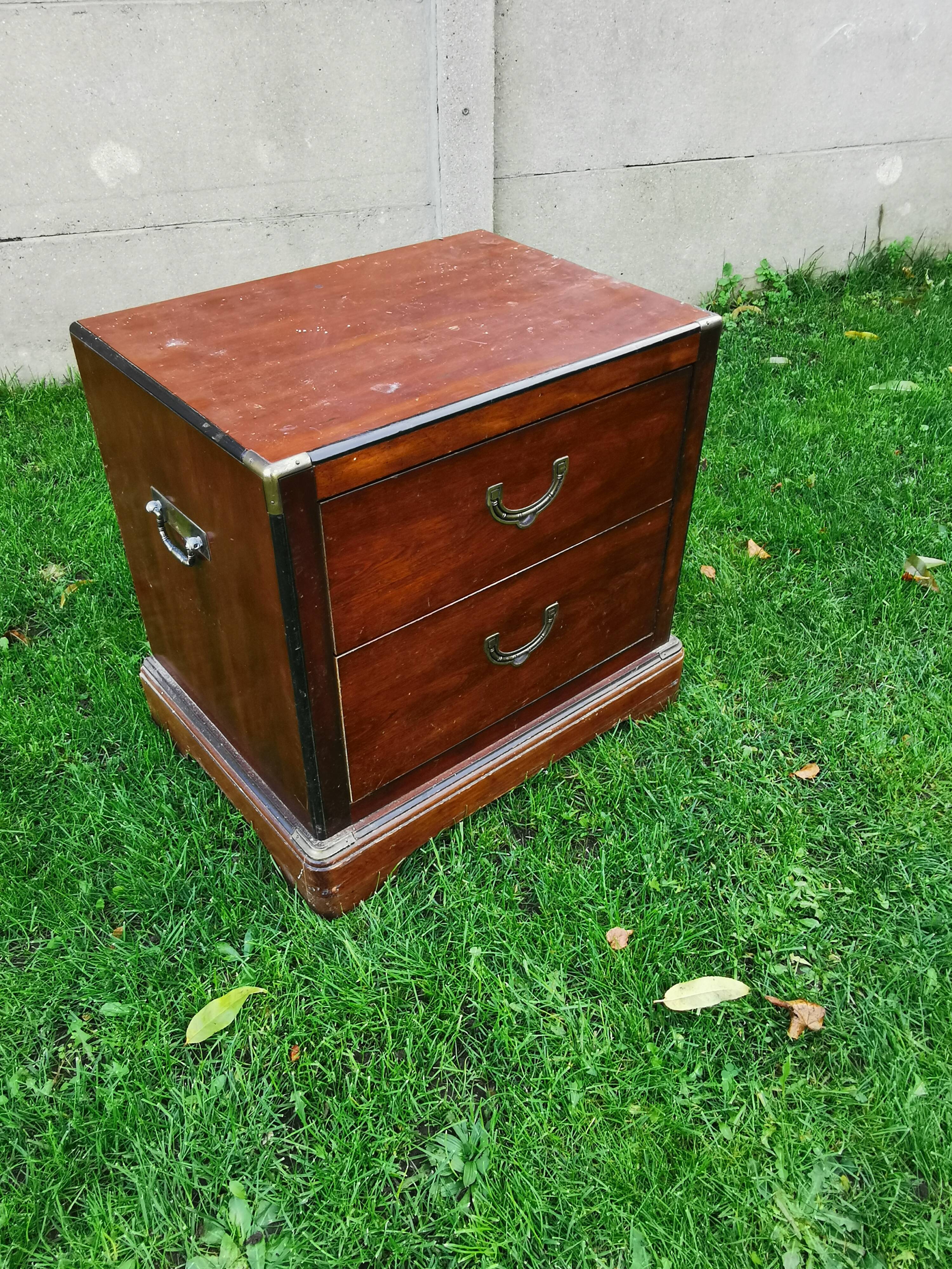 Navy dresser, solid mahogany, National Airy, with handles