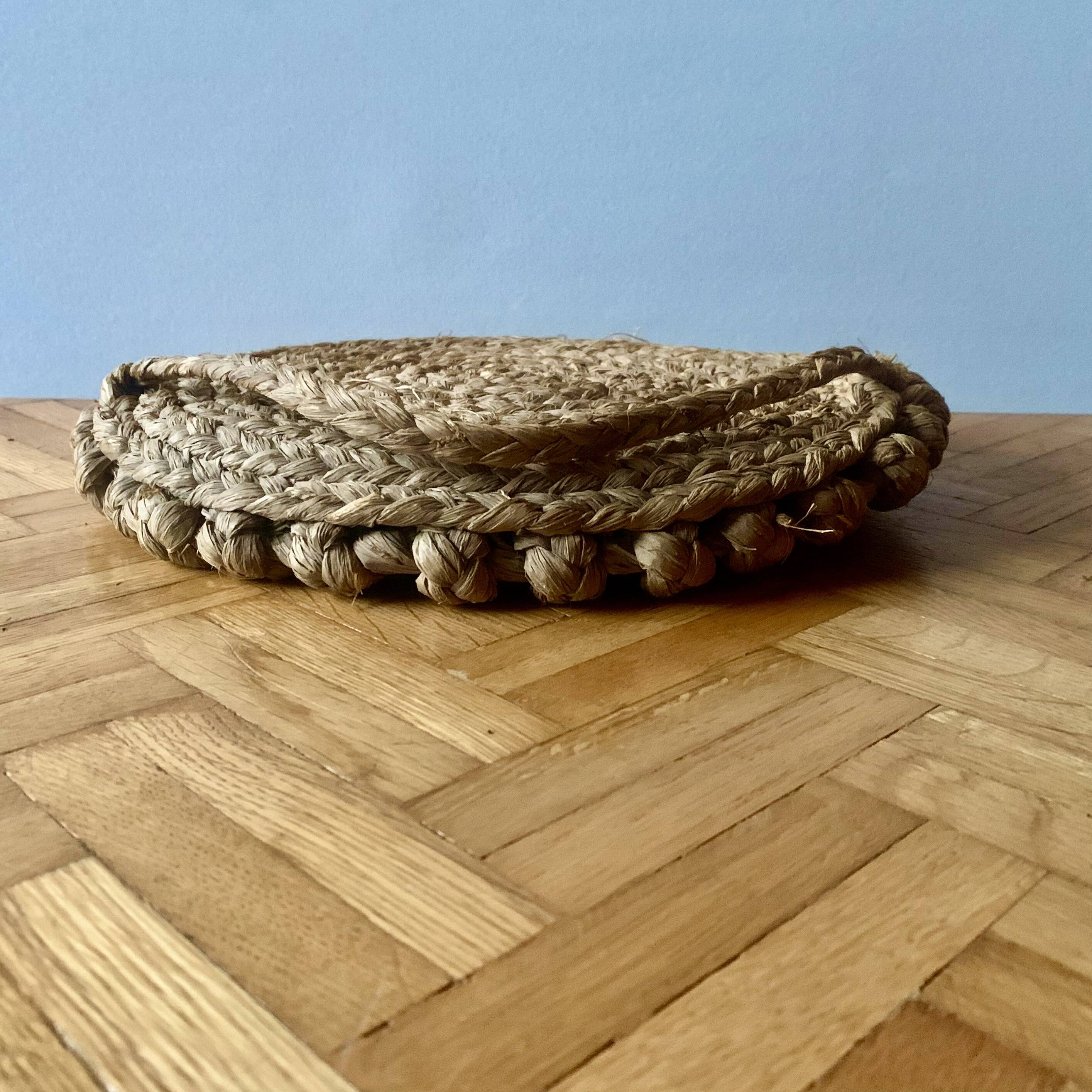 Round rope mirror from the 70s