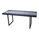 Ceramic and metal coffee table 60s