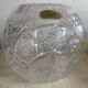 Paire de vases boules en cristal de Bohême taillé main Julia Crystal