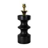 Vintage black ceramic lamp 1950
