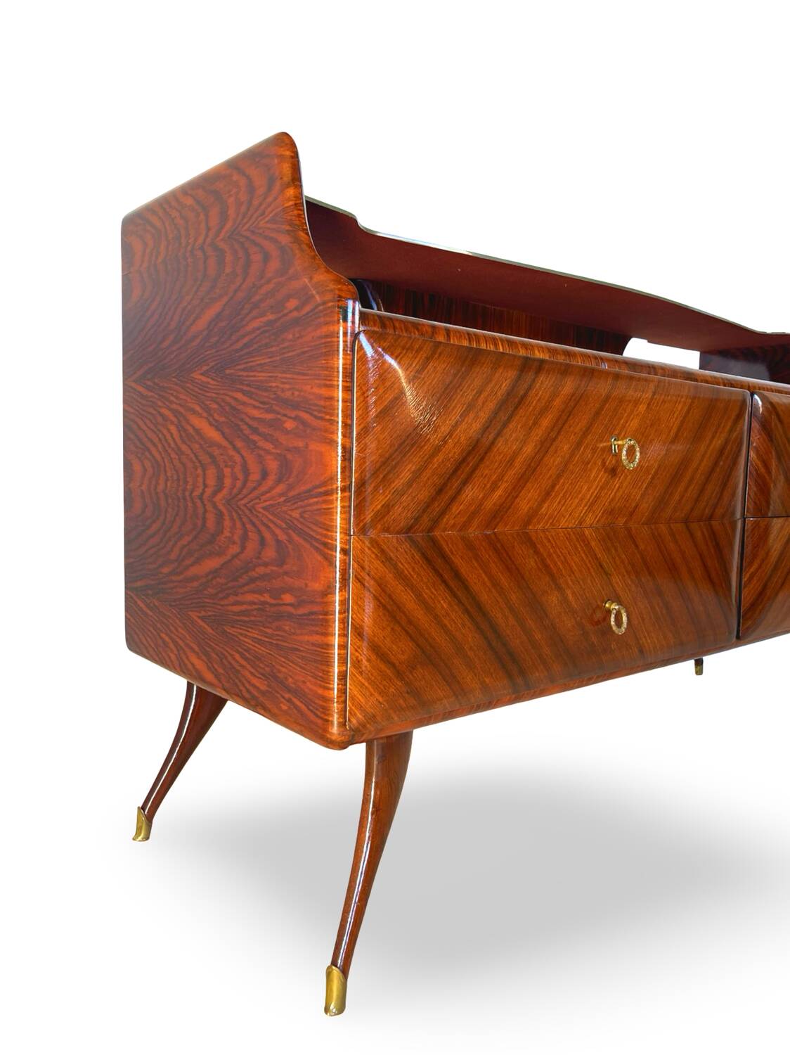 midcentury rosewood chest of drawers.