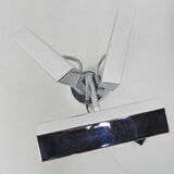 Vintage desk lamp with 3 chromed shades