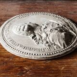 Plaster medallion, 19th century, Jean Baptiste de Gribauval